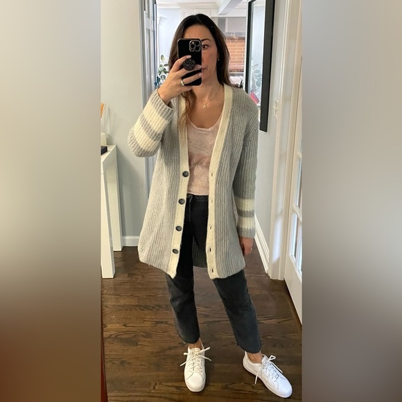 Gigi Hadid For Tommy Hillfiger Wool Mohair Varsity Cardigan - Picture 1 of 15